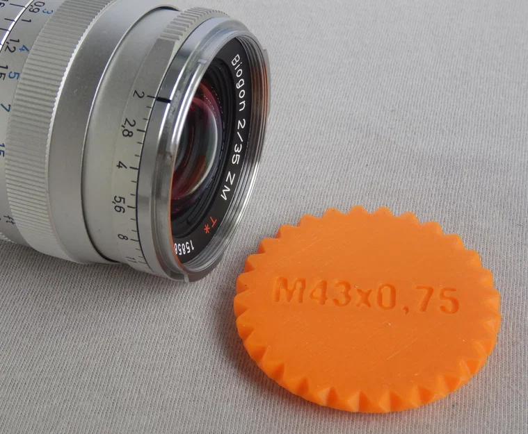 Nắp ống kính có ren M43x0.75 (lens cap with thread) - Image 1