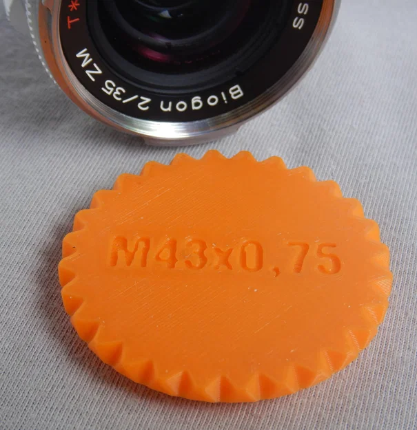 Nắp ống kính có ren M43x0.75 (lens cap with thread) - Image 3
