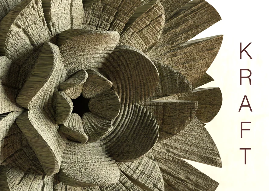 Wall Decor ‘Kraft Flower’ - Image 2