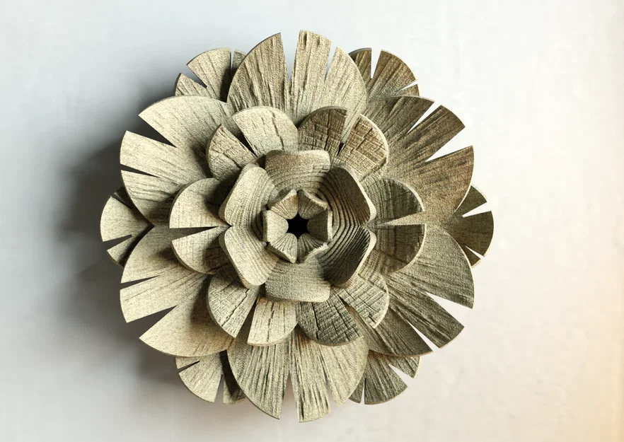 Wall Decor ‘Kraft Flower’ - Image 3