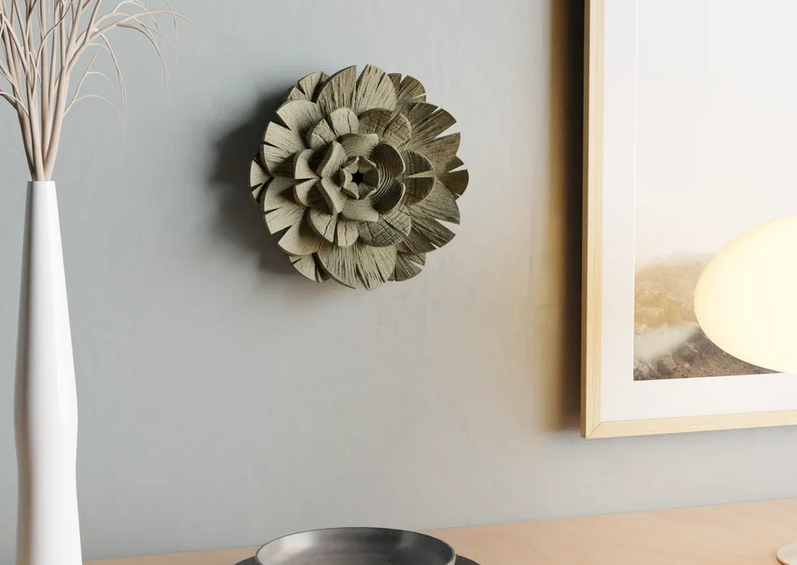 Wall Decor ‘Kraft Flower’ - Image 4