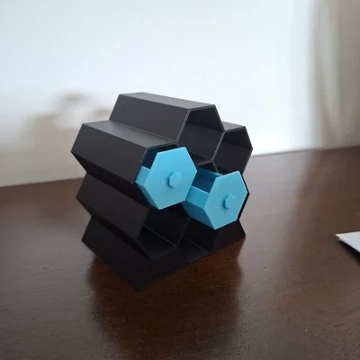 Khay ngăn kéo tổ ong modular để bàn (Modular Honeycomb Desktop Organizer)