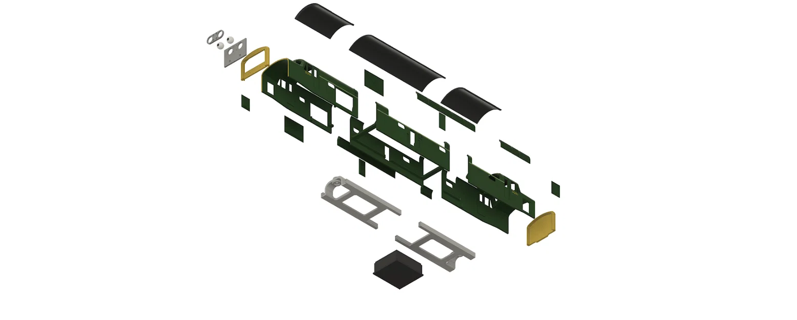 Mô hình tàu hỏa và linh kiện đường ray GAUGE 1 D261 (STL) - Image 7