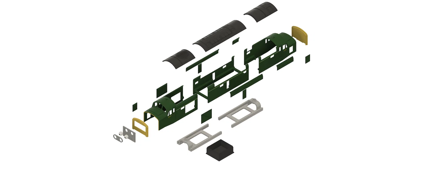 Mô hình tàu hỏa và linh kiện đường ray GAUGE 1 D261 (STL) - Image 11