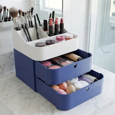 Bộ khay kệ đựng mỹ phẩm lắp ghép thông minh (Modular Organizer)