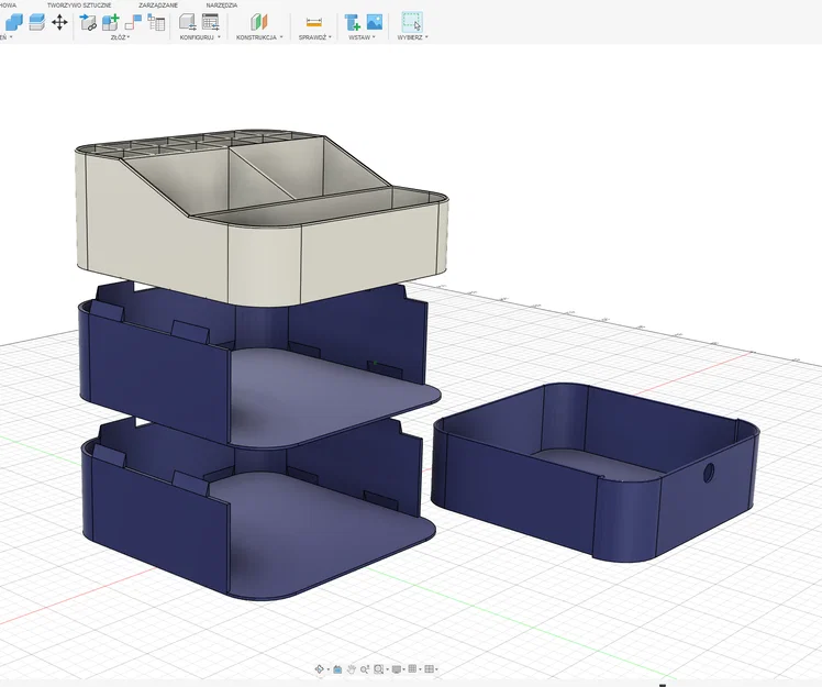 Bộ khay kệ đựng mỹ phẩm lắp ghép thông minh (Modular Organizer) - Image 2