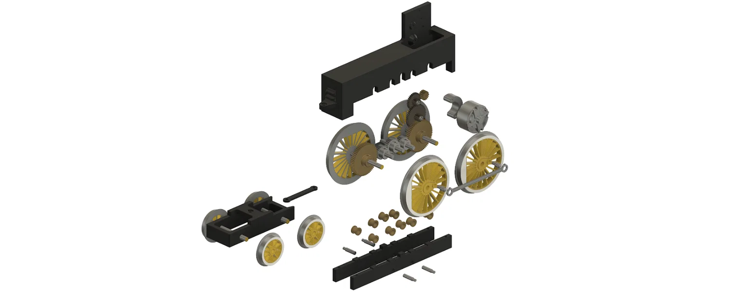 Mô hình tàu hỏa hơi nước MOLLY GAUGE 1 in 3D chi tiết - Image 4