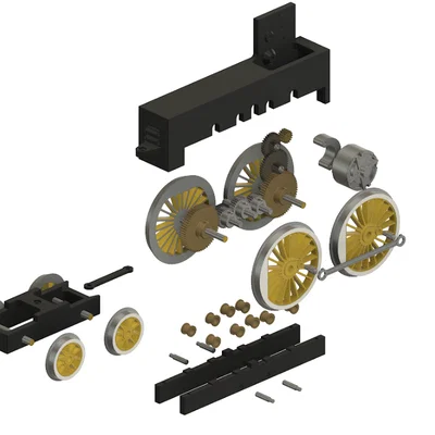 Mô hình tàu hỏa hơi nước MOLLY GAUGE 1 in 3D chi tiết