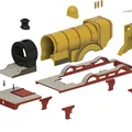 Mô hình tàu hỏa hơi nước MOLLY GAUGE 1 in 3D chi tiết - Thumbnail 12