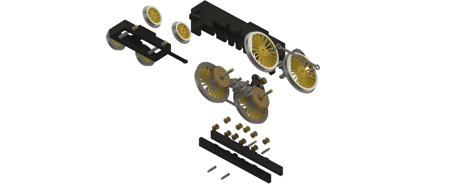 Mô hình tàu hỏa hơi nước MOLLY GAUGE 1 in 3D chi tiết - Image 21