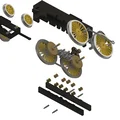 Mô hình tàu hỏa hơi nước MOLLY GAUGE 1 in 3D chi tiết - Thumbnail 21