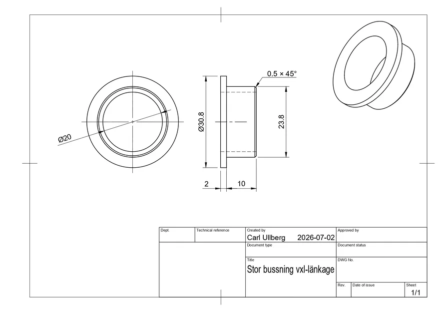 Bộ bushing shift linkage Saab 900/9-3/9-5 (đến -2003) – Bussningssats - Image 3