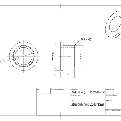 Bộ bushing shift linkage Saab 900/9-3/9-5 (đến -2003) – Bussningssats