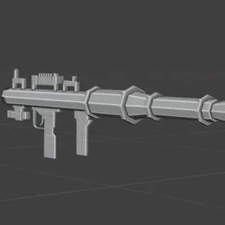 Mô hình súng phóng lựu Rocket Launcher 3D (Prop mô phỏng)
