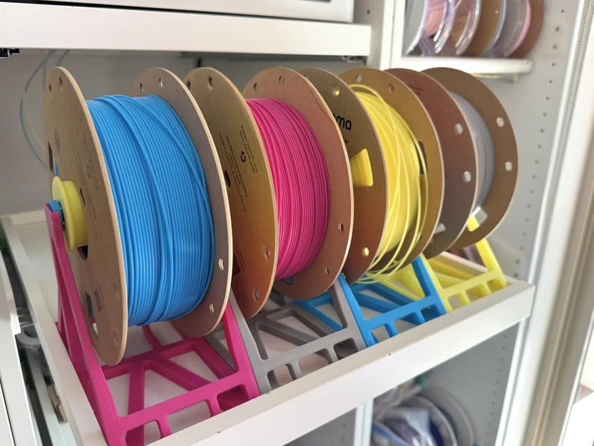 Giá đỡ cuộn filament dùng bearing 608 (Parametric) / Filament stand - Image 1