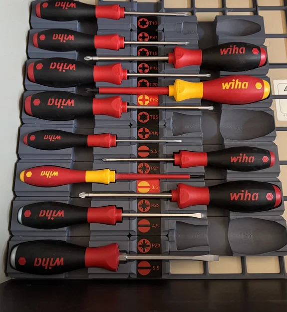 Nhãn ngang cho “2 up Label Holder for Wera Gridfinity Organizer” - Image 1