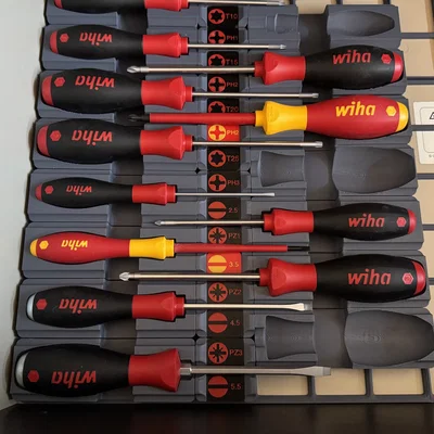 Nhãn ngang cho “2 up Label Holder for Wera Gridfinity Organizer”