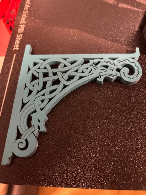 Tay Đỡ Kệ Viking Celtic — Rồng Norse & Họa Tiết Knotwork - Image 2