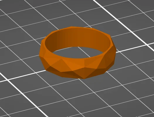 Nhẫn thời trang đa diện in 3D độc đáo (Simple Scalable Ring) - Image 2