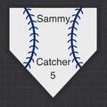 Bảng Home Plate Bóng Chày Cá Nhân Hoá - Thumbnail 1
