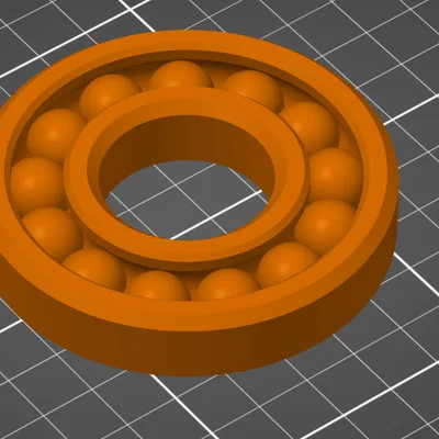 Mô hình vòng bi (Ball Bearing) in 3D thông minh, không cần lắp ráp