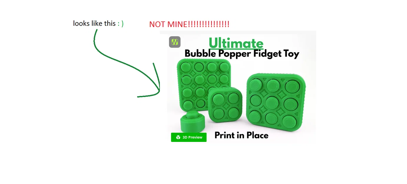 Đồ chơi giải tỏa căng thẳng Bubble Popper Fidget Toy in 3D - Image 1