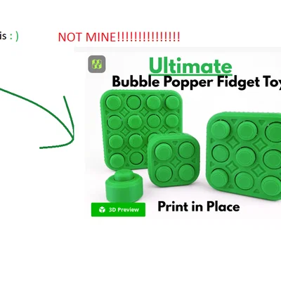 Đồ chơi giải tỏa căng thẳng Bubble Popper Fidget Toy in 3D