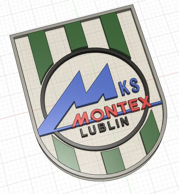 Mô hình huy hiệu đội bóng ném MKS Montex Lublin in 3D - Image 1