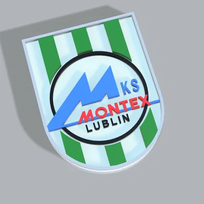 Mô hình huy hiệu đội bóng ném MKS Montex Lublin in 3D