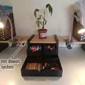 Kệ Bàn Modular Dowel 20mm Có Ngăn Kéo (Modular Dowel Desk Shelf with Drawers) - Thumbnail 1