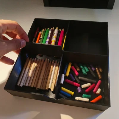Kệ Bàn Modular Dowel 20mm Có Ngăn Kéo (Modular Dowel Desk Shelf with Drawers)