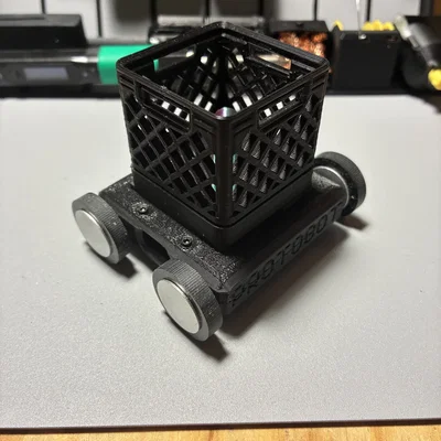 Đế gắn Gridfinity cho ProtoBot: Nâng cấp robot vận chuyển mini