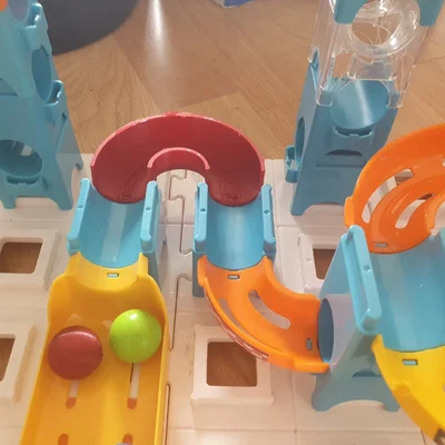 Bộ đường ray cong 180° cho đồ chơi Marble Rush (3 kích thước)