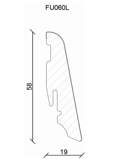 Nắp bịt đầu nẹp chân tường Neuhofer Busca FU060L - Phụ kiện in 3D - Image 4