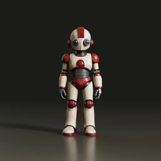Mô hình Retro Roboter - Robot phong cách cổ điển cho dân mê 3D - Image 1