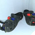 Thanh đèn cảnh sát gắn Crocs (clogs) bản cải tiến - Thumbnail 8