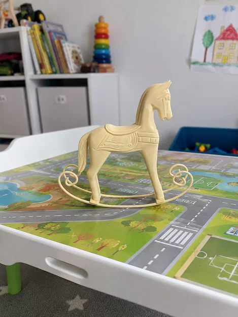 Ngựa Bập Bênh (Rocking Horse) – Mẫu trang trí in 3D - Image 1