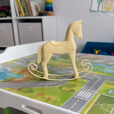 Ngựa Bập Bênh (Rocking Horse) – Mẫu trang trí in 3D