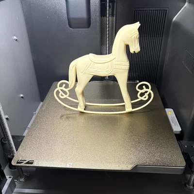 Ngựa Bập Bênh (Rocking Horse) – Mẫu trang trí in 3D