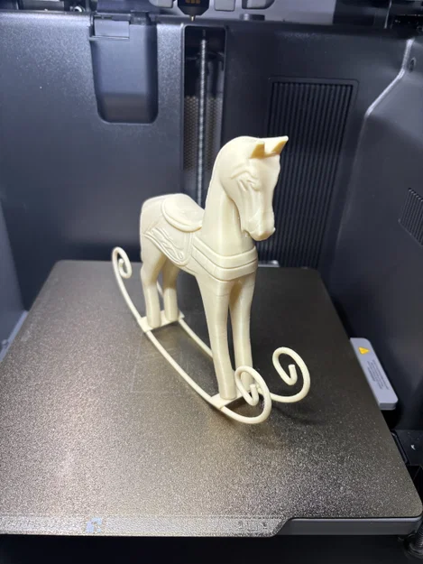 Ngựa Bập Bênh (Rocking Horse) – Mẫu trang trí in 3D - Image 3