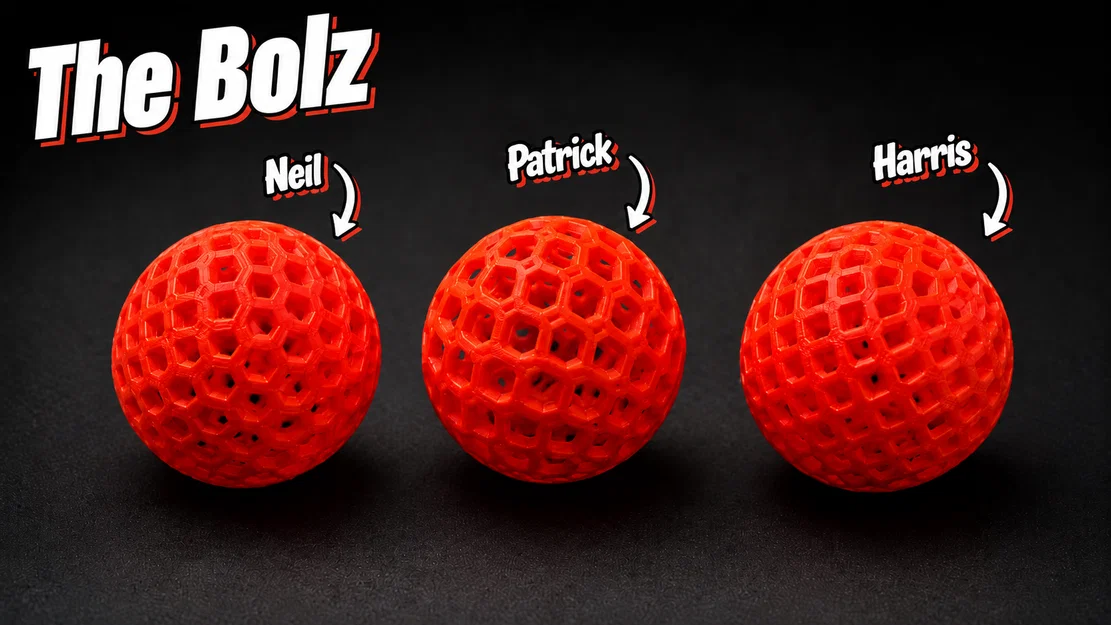 The Bolz – Bộ bóng bóp TPU double-lattice (TPU 95A) 3 quả - Image 1