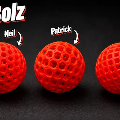 The Bolz – Bộ bóng bóp TPU double-lattice (TPU 95A) 3 quả