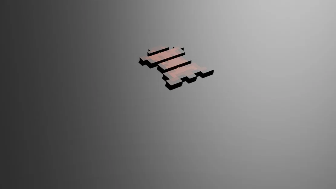Leather Minecraft dạng Voxel Articulated (Flexi Item phong cách blocky) - Image 1