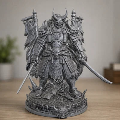 Tượng Oni Warlord Samurai (Oni Warlord Samurai Statue)