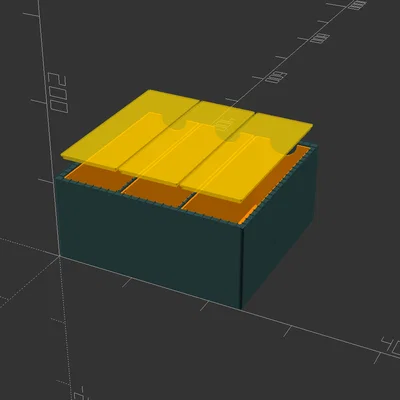 GridStack Deck Box — Lưu trữ TCG tùy biến (Parametric)