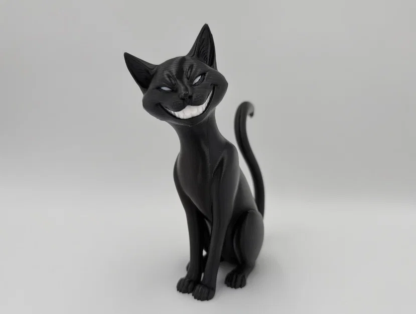 Tượng Mèo Siamese Đen – Dark Siamese Cat Sculpture - Image 1