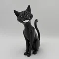 Tượng Mèo Siamese Đen – Dark Siamese Cat Sculpture - Thumbnail 1