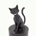 Tượng Mèo Siamese Đen – Dark Siamese Cat Sculpture - Thumbnail 2