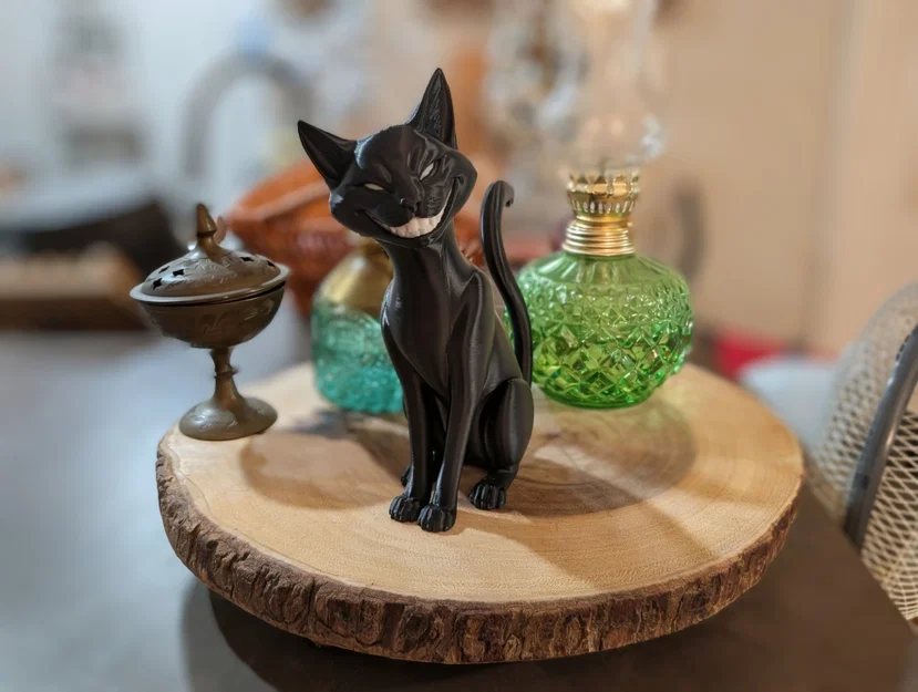 Tượng Mèo Siamese Đen – Dark Siamese Cat Sculpture - Image 4