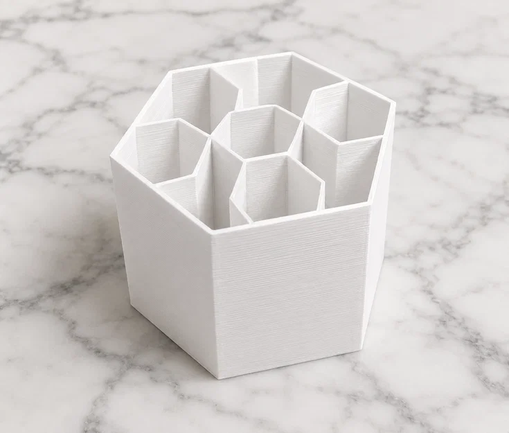 Khay đựng đồ để bàn Hexa Flower - Giải pháp trang trí góc làm việc - Image 2